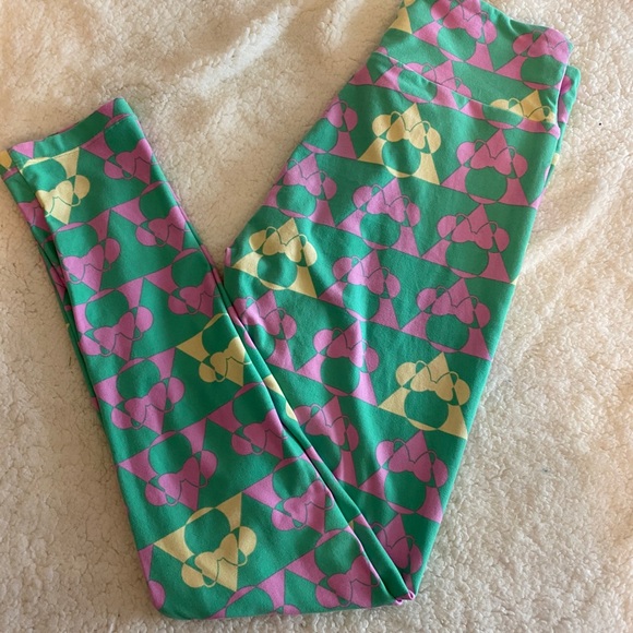 LuLaRoe Disney Minnie leggings sz OS - Picture 1 of 5